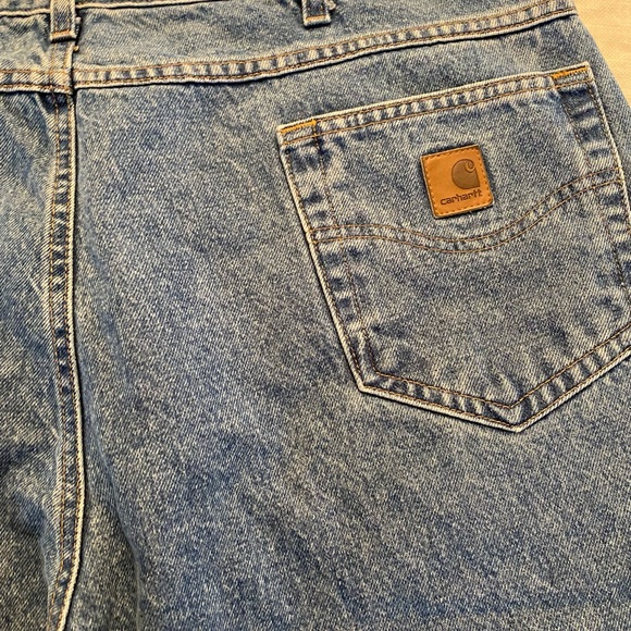Carhartt Relaxed Fit Men’s Jeans 42x30 Blue Cotton Denim -Med. Wash- New w/ Tags - Picture 4 of 9
